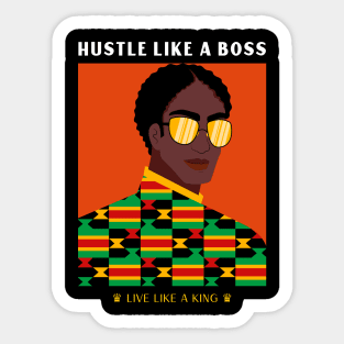 hustle like a boss Sticker